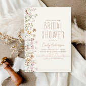 Budget Boho Wildflower Bridal Shower Flyer