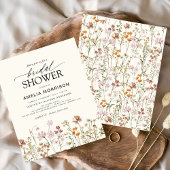 Budget Boho Wildflower Bruiloft Uitnodiging Flyer
