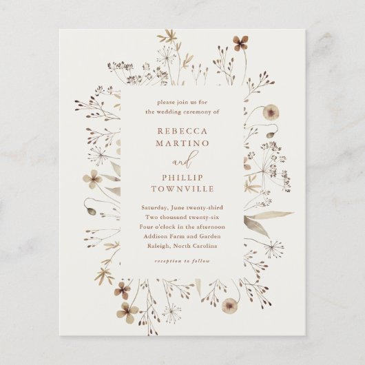 Budget Boho Wildflower Wedding (Voorkant)