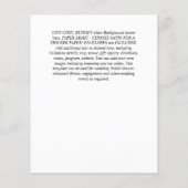 BUDGET Boho Woodland FOX Bloemige Trouw Moderne Flyer (Achterkant)