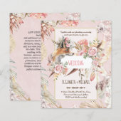 BUDGET Boho Woodland FOX Floral Wedding Modern (Voorkant / Achterkant)