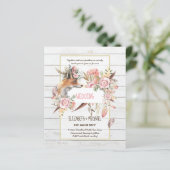 BUDGET Boho Woodland FOX Floral Wedding Modern (Staand voorkant)