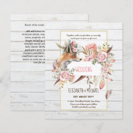 BUDGET Boho Woodland FOX Floral Wedding Modern
