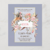 BUDGET Boho Woodland FOX Floral Wedding Modern (Voorkant)