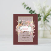 BUDGET Boho Woodland FOX Floral Wedding Modern (Staand voorkant)