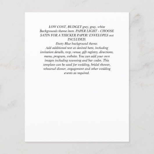 BUDGET Boho Woodland FOX Floral Wedding Modern Flyer (Achterkant)