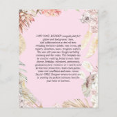 BUDGET Boho Woodland FOX Floral Wedding Modern Flyer (Achterkant)
