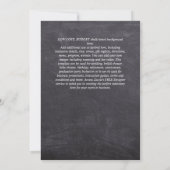 BUDGET Boho Woodland FOX Floral Wedding Modern Kaart (Achterkant)