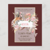 BUDGET Boho Woodland VOS Bloemige Trouw Moderne (Voorkant)