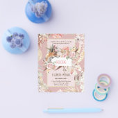 BUDGET Boho Woodland VOS Bloemige Trouw Moderne Flyer (Enkel)