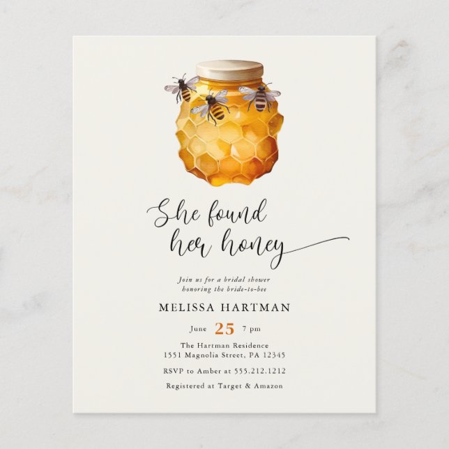 Budget Boho Ze vond haar honing Vrijgezellenfeest (Voorkant)