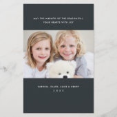 Budget Bold en Bright Photo Happy Holiday Kaart (Achterkant)