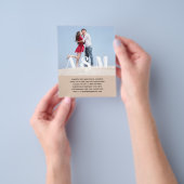 BUDGET BOLD FOTO OVERLAY Wedding Invitations Flyer (Hand)