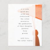 Budget Bold Gold Foil AFSTUDEERDER Foto koninklijk Flyer (Achterkant)