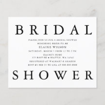 Budget Bold Letter Moderne Bridal Shower