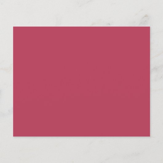 Budget Bold Magenta Modern Wedding Uitnodiging (Achterkant)
