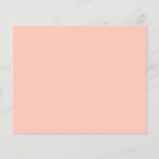 Budget Bold Peach Rust Chic Modern Wedding Invite (Achterkant)