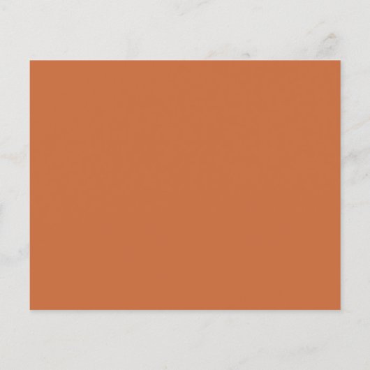 Budget Bold Terracotta Chic Modern Wedding Invite (Achterkant)