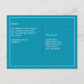 BUDGET Bondi Blau Monochroom Trouwen Briefkaart (Achterkant)