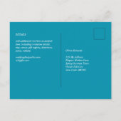 BUDGET Bondi Blue Monochrome Bruiloft Briefkaart (Achterkant)