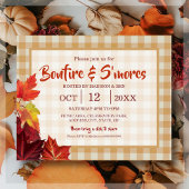 Budget Bonfire & Smore Invitation
