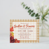 Budget Bonfire & Smore Invitation (Staand voorkant)