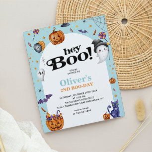 BUDGET Boog Blauw Hey Boo Halloween Kids Verjaarda