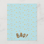 BUDGET Boog Blauw Spooky Een 1e Halloween Verjaard (Achterkant)