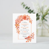 BUDGET Boog en bloemen QR code val bruiloft (Staand voorkant)