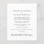 Budget Boog Foto Bruiloft Receptie Save The Date (Achterkant)