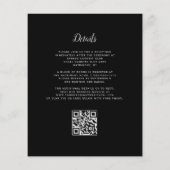 Budget Boog Moody Bordeaux Zwart QR Code Trouwen (Achterkant)