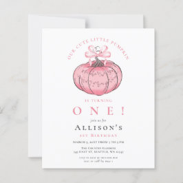 Budget Boog Roze Pompoen Meisje Herfst Verjaardag 