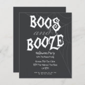 BUDGET Boos and Booze Halloween Party (Voorkant / Achterkant)