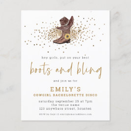 BUDGET Boots Bling Cowgirl Bachelorette Disco