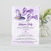 Budget Booze en Brews Halloween Party Kaart (Staand voorkant)