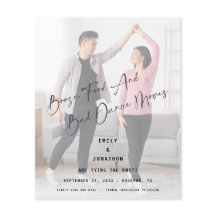 Budget Booze Food Bad Dance Photo Save the Date