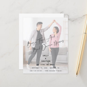 Budget Booze Food Bad Dance Photo Save the Date