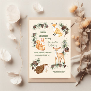 Budget Bos Vrienden & Woodland Baby shower Flyer