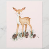 Budget Bos Vrienden & Woodland Baby shower Flyer (Achterkant)