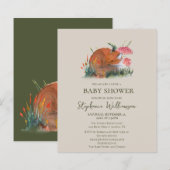 Budget Bosvos Herfst Baby Shower (Voorkant / Achterkant)