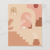 Budget Botanical Boho Terracotta Blush Wedding (Achterkant)