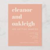 Budget Botanical Boho Terracotta Blush Wedding (Voorkant)