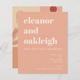 Budget Botanical Boho Terracotta Blush Wedding