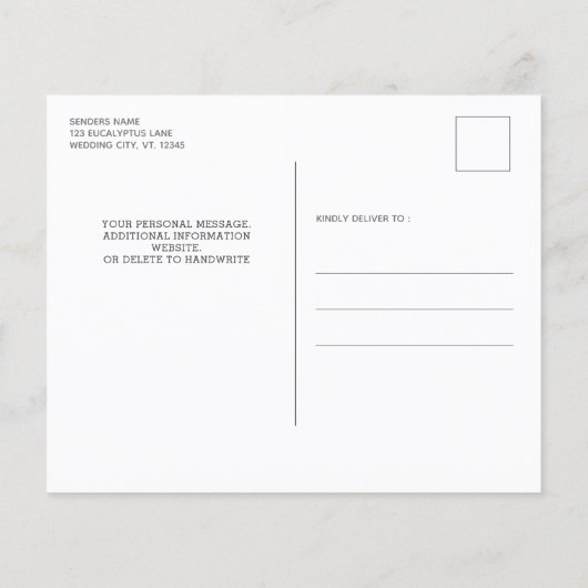 Budget Botanical Greenery Wedding (Achterkant)