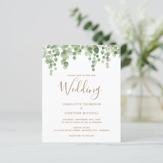 Budget Botanical Greenery Wedding (Staand voorkant)