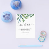 Budget Botanical Greenery Wedding Flyer (Enkel)