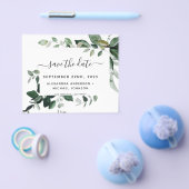 Budget Botanisch Groen Blad Bruiloft Flyer (Enkel)