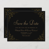 Budget Botanisch Lijst Black Gold Opslaan Datum (Voorkant / Achterkant)