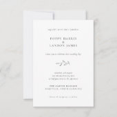 BUDGET Botanische bruiloft uitnodiging (Voorkant)