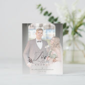 Budget Botanische Elegant Love & Bedankt Weddensch (Staand voorkant)